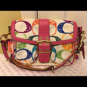 COACH A05K-1855 C Pocket Scribble Purse